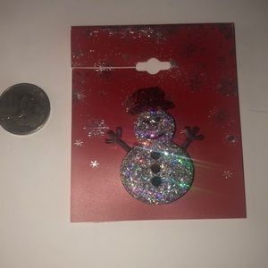 Snowman lapel pin